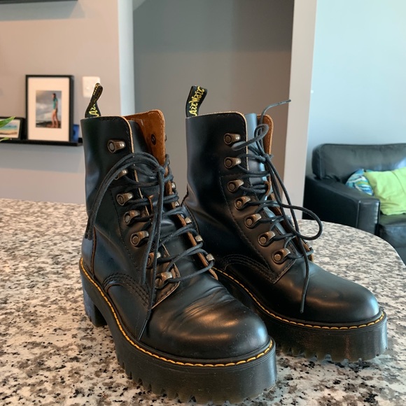 Dr. Martens Leona Platform Ankle Boot - Picture 7 of 8